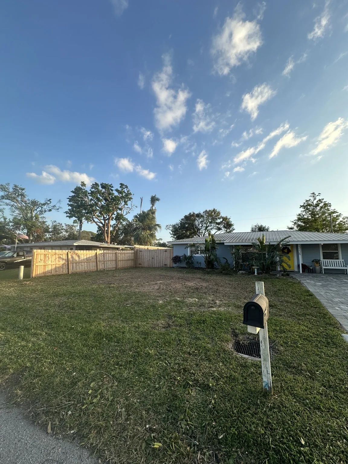 Property after oak removal